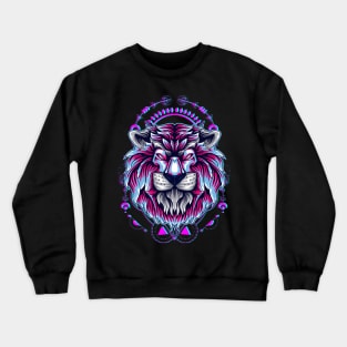 lion head artwork Crewneck Sweatshirt